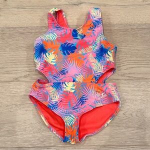 Juicy Couture Girls’ One-Piece Swimsuit – Tropical Print – Size 5T – NWOT